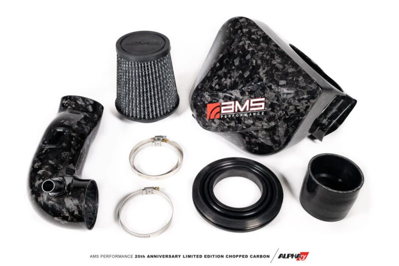 AMS Performance 2020+ Toyota Supra A90 Chopped CF Kaltluft-Ansaugsystem (Passt nicht mit Strut Bar)