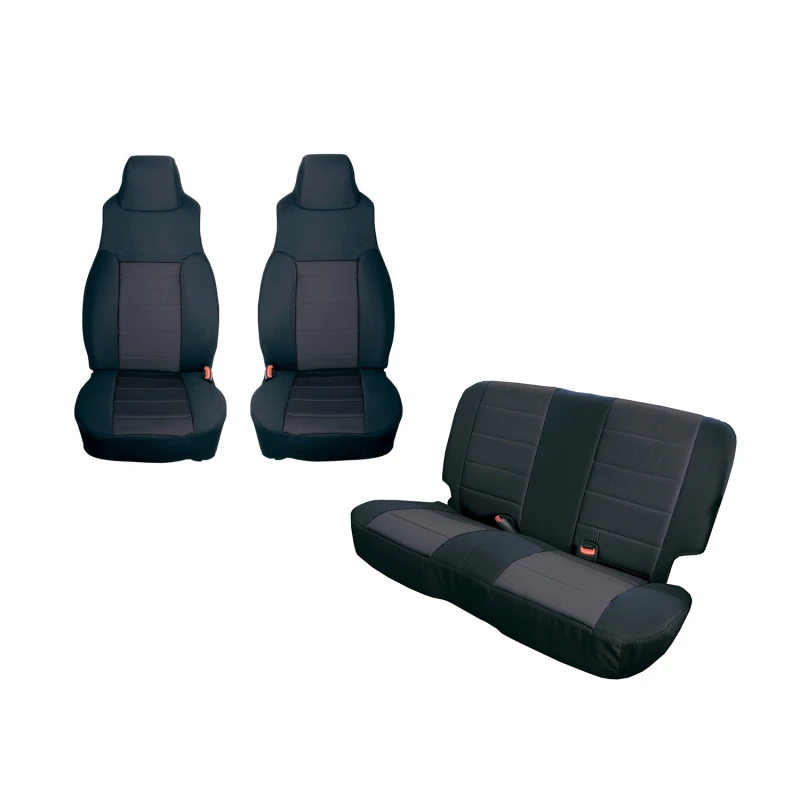 Rugged Ridge Sitzbezugs-Kit Schwarz 03-06 Jeep Wrangler TJ