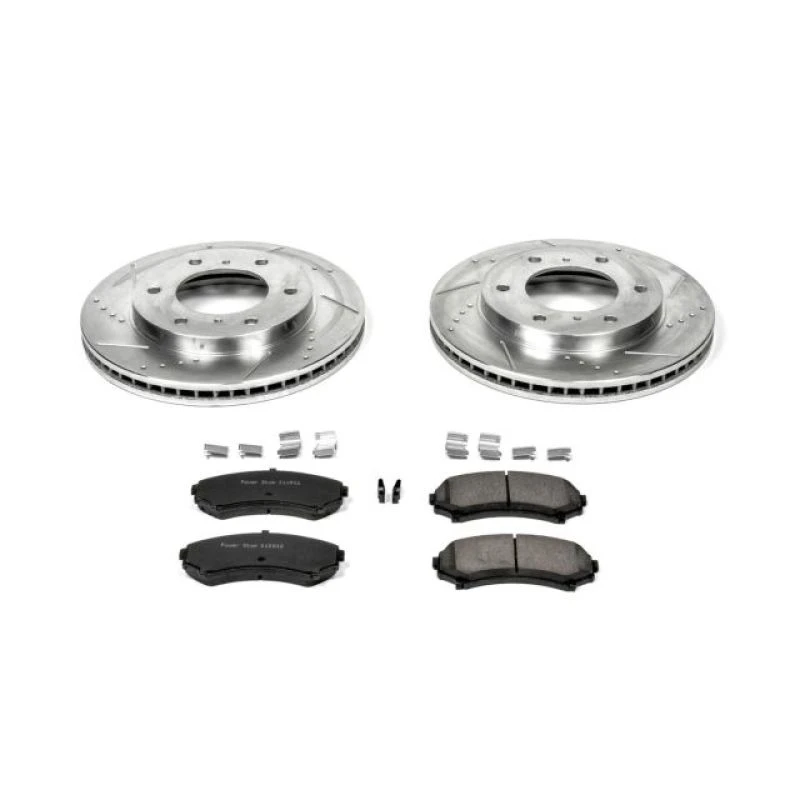 Power Stop Front Z23 Evolution Sport Brake Kit for 01-06 Mitsubishi Montero