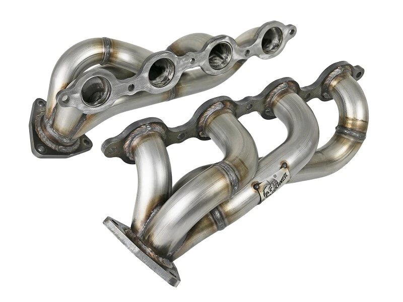 aFe Twisted 1-3/4 Zoll 304SS Shorty Header 20-23 GM 2500/3500HD 6.6L V8