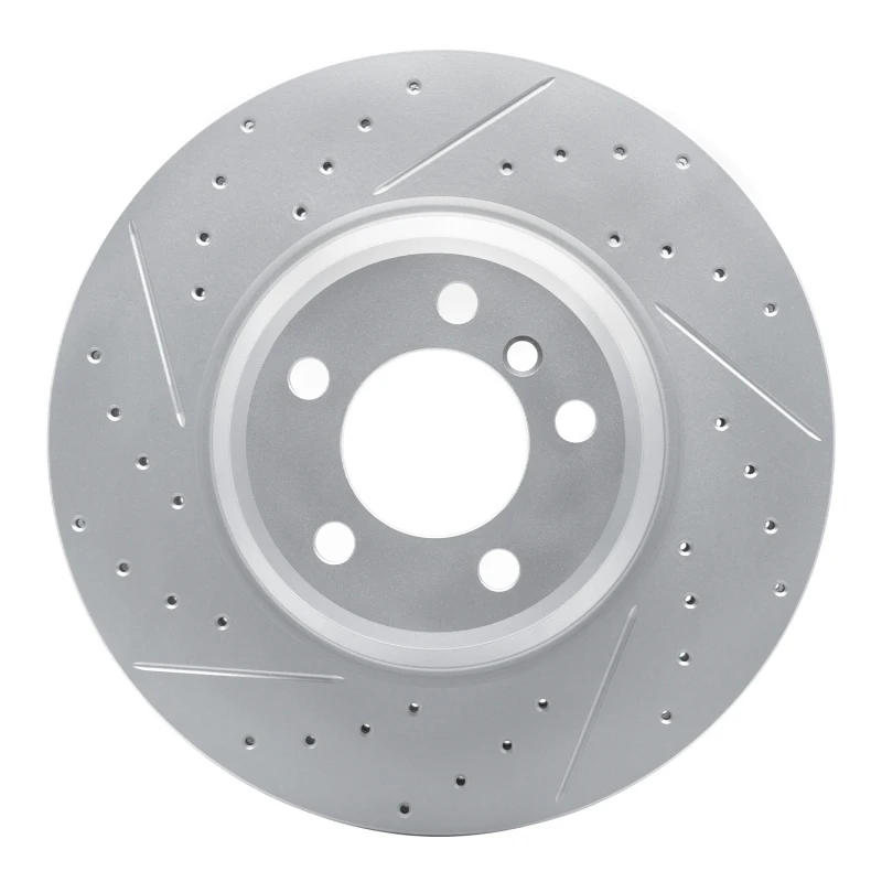 DFC 02-08 BMW 760Li Front Left Drilled & Slotted Geoperformance Rotor