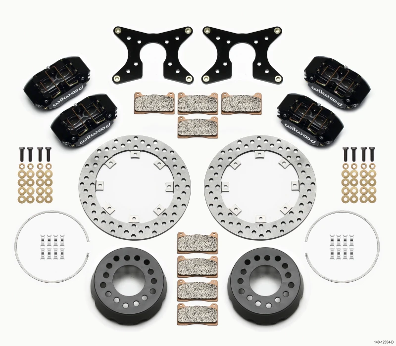 Wilwood Dynapro Lug-Mount-Dual-Rear-Dynamic-Kit SA gebohrt 58-64 Olds/Pont 1/2-Zoll-Stifte