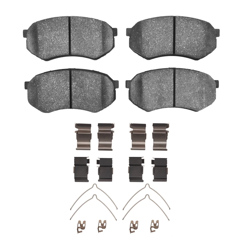 DFC 89-04 Mitsubishi Fuso FE Front 5000 Advanced Semi Metallic Brake Pads and Hardware Kit