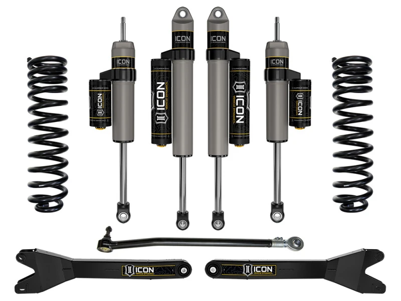 ICON 2023+ Ford F250/350 2,5-Zoll-Stage-3-Federungssystem mit Radius-Armen