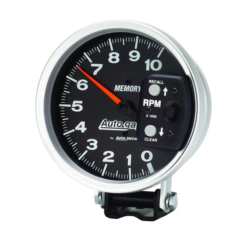 Autometer 5-Zoll-Tachometer mit 10.000 U/min und Peak-Memory-Funktion - Schwarz