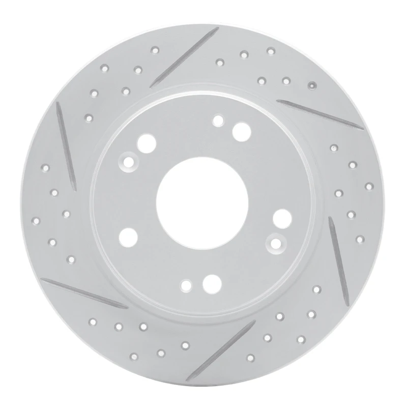 DFC 11-15 Honda Cr-Z Rear Left Drilled & Slotted Geoperformance Rotor
