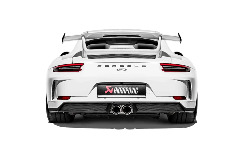 Akrapovic 2018 Porsche 911 GT3 (991.2) Slip-On Race Line (Titanium) w/Titanium Tail Pipe Set