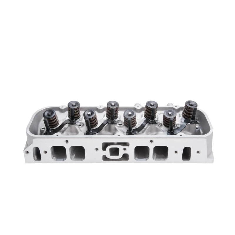 Edelbrock Zylinderkopf BBC Performer RPM Oval Port für hydraulischen Rollnocken Naturauffinisierung (Ea)