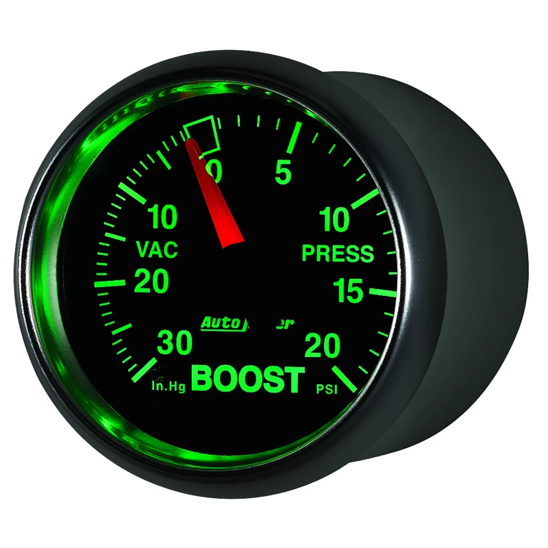 Autometer GS 52mm 30 in Hg/20 psi Mechanical Vacuum/Boost Gauge