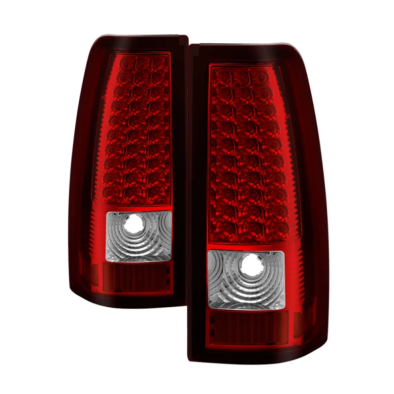 spyder_5008787-6794b4a7e7012 Xtune Chevy Silverado 1500/2500/3500 03-06 LED Tail Lights Red Clear ALT-ON-CS03-LED-RC