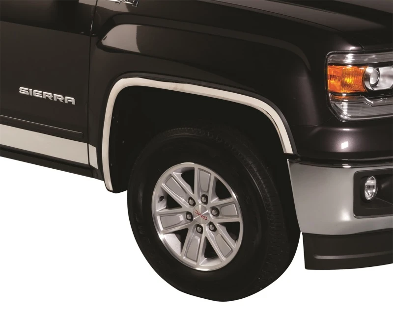 Putco 11-14 GMC Sierra HD - Vollständiges Edelstahl-Kotflügel-Trim