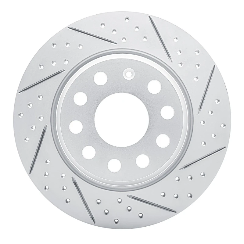 DFC 05-18 Audi Q3 Rear Right Drilled & Slotted Geoperformance Rotor