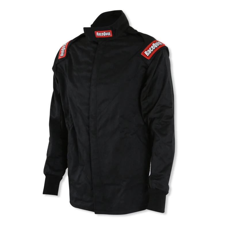 RaceQuip Black Chevron-5 Jacket SFI-5 - Medium