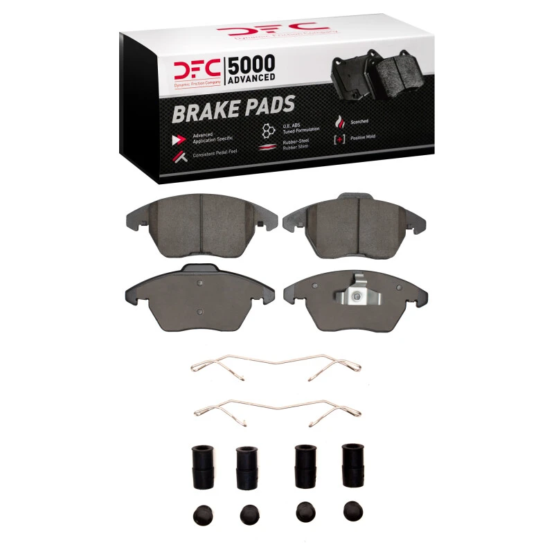 DFC 05-19 Volkswagen Jetta Sedan Front 5000 Advanced Ceramic Brake Pads and Hardware Kit
