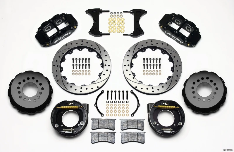 wilwood_140-10093-D-6797615436721 Wilwood Narrow Superlite 4R Bremse Kit 12,88 Zoll gebohrt Chevy C-10 2,42 Offset 5-Lug