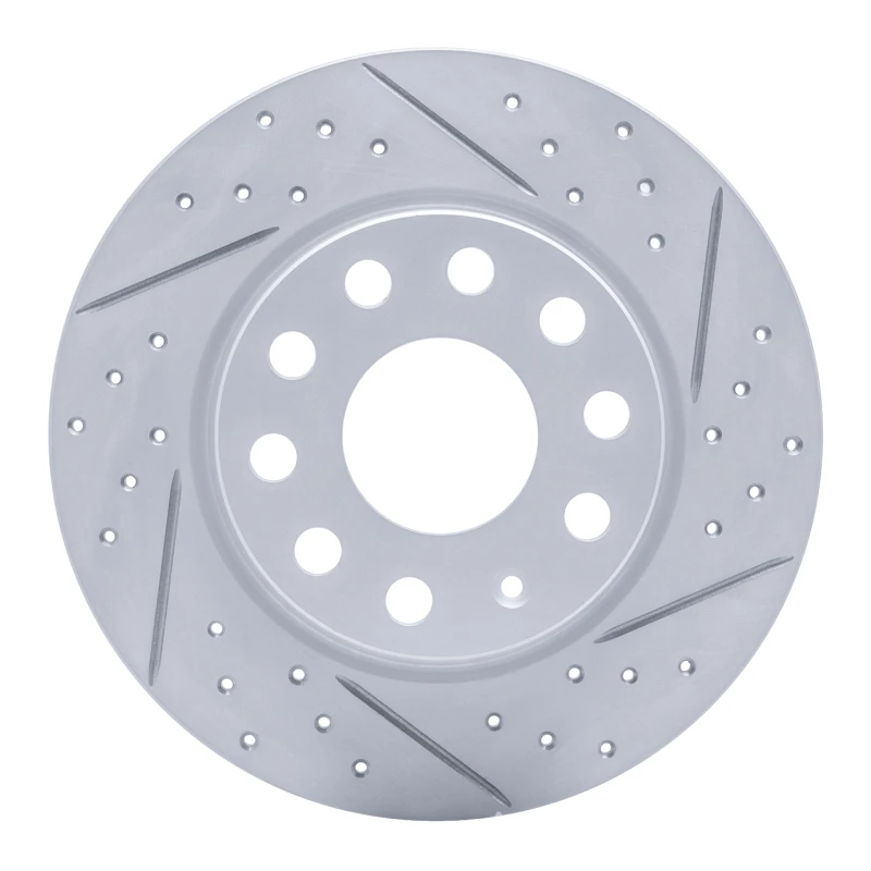 DFC 17-25 Audi Q2 (Mexico) Rear Right Drilled & Slotted Geoperformance Rotor