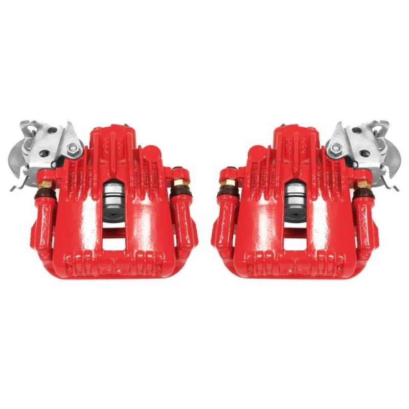 Power Stop 93-97 Chevrolet Camaro Rear Red Calipers w/Brackets - Pair