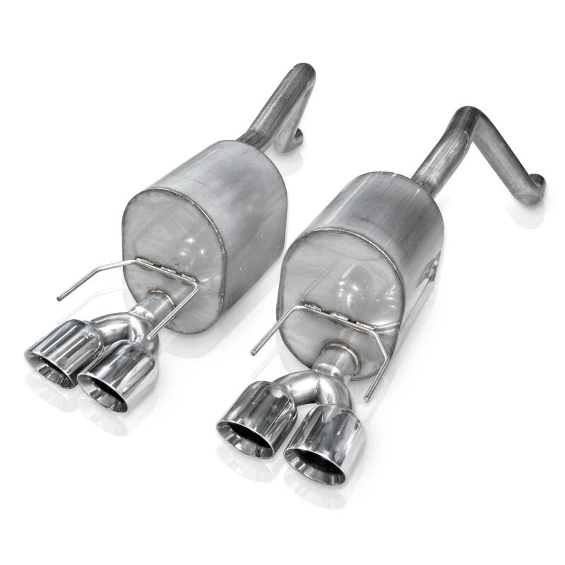 Stainless Works 2009-13 C6 Corvette Axleback 2-1/2 Zoll Doppelkammer-Turbo-Schalldämpfer Quad 4 Zoll Spitzen