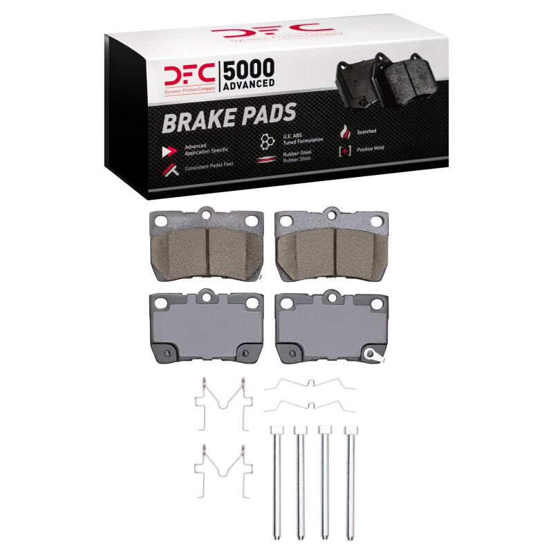 DFC 06-13 Lexus IS250 Rear 5000 Advanced Ceramic Brake Pads and Hardware Kit