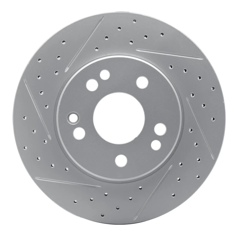 DFC 84-95 Mercedes-Benz 300TE Front Left Drilled & Slotted Geoperformance Rotor