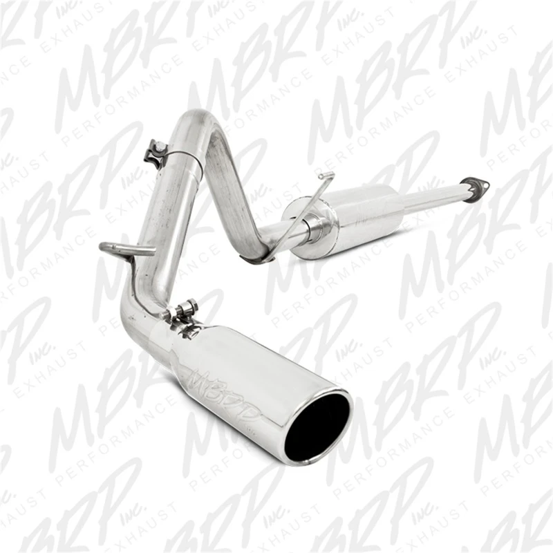 MBRP 05-13 Toyota Tacoma 4.0L EC/CC Katzenheck Einzel-Ausgang Aluminisiertes Auspuffsystem
