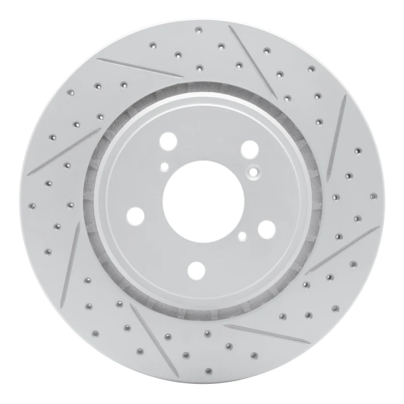 DFC 15-26 Acura Mdx Front Right Drilled & Slotted Geoperformance Rotor