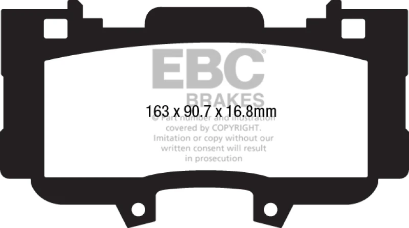 ebc_DP53042NDX-6793200c31315 EBC 15+ Ford Mustang 2.3 Turbo Performance Pkg Yellowstuff Front Brake Pads