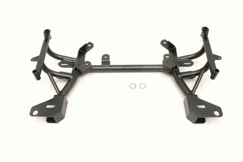 BMR 98-02 4. Generation F-Body K-Member mit Turbo LS1 Motorhalterungen und STD. Rack-Halterungen - Schwarz Hammertone