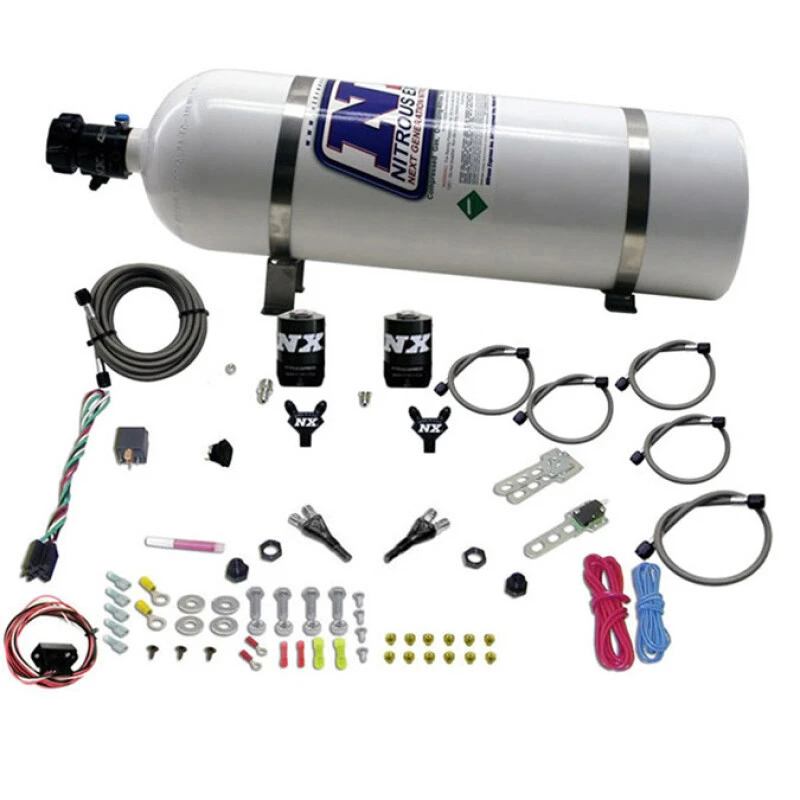 Nitrous Express 03-18 Nissan 350Z/370Z Dual Düse (35-150PS) mit 15lb Flasche