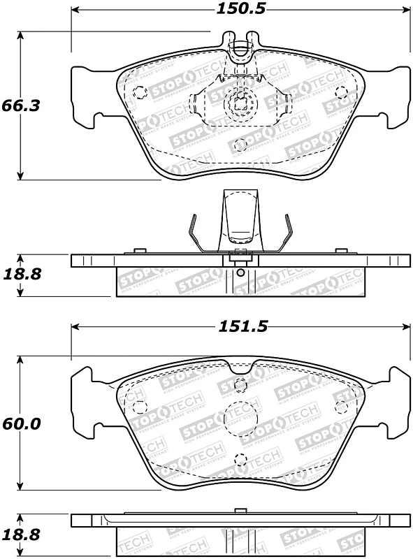 StopTech Street Brake Pads