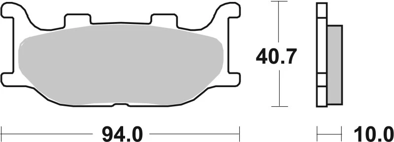 Brembo OE 93-03 Yamaha TDR R 125cc Sinter Brake Pad - Front