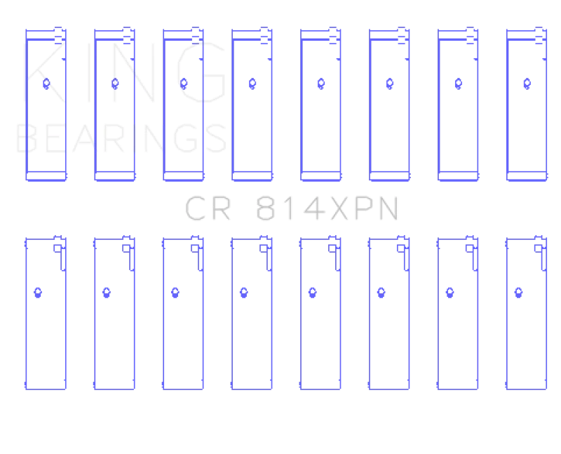 king-engine-bearings_CR814XPN-67936449a00da King Ford 351ci 5.8L 16V (Größe 010) Pleuelzapfenlager-Satz
