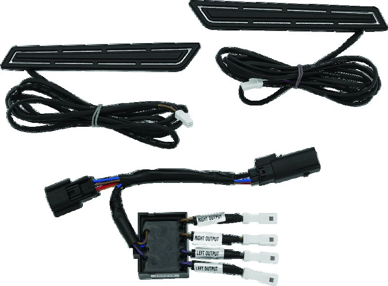 Kuryakyn LED Saddlebag Hinge Accents Schwarz