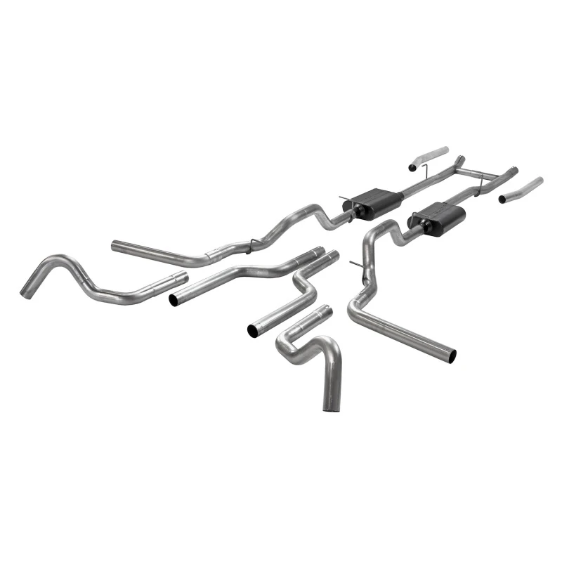 Flowmaster 67-72 Ford F100 American Thunder Exhaust System - (w/o Side Tank)