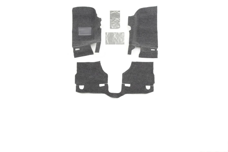 BedRug 3-teiliges Front-Floor-Kit für 2007–2010 Jeep JK 2Türer (inkl. Hitzeschutz)