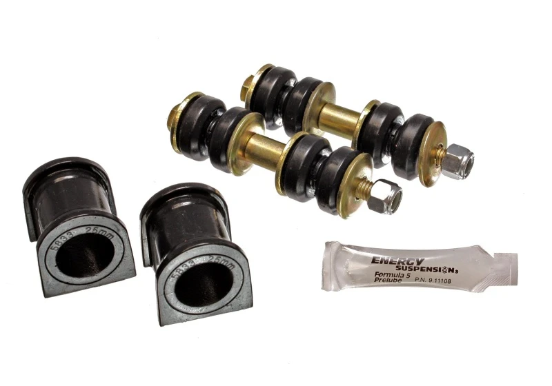 Energy Suspension 04-07 Scion xB Schwarz 25mm Vorderer Stabilisator-Buchsen-Set