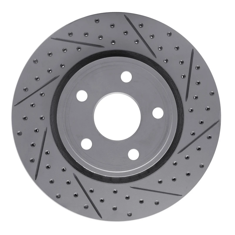 DFC 11-22 Dodge Durango Front Right Drilled & Slotted Geoperformance Rotor