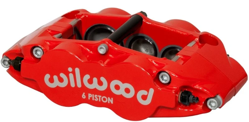 Wilwood Bremse-Caliper-Superlite 6R-RH - Rot 1,38/1,12/1,12 Zoll Kolben 1,10 Zoll Bremsscheibe