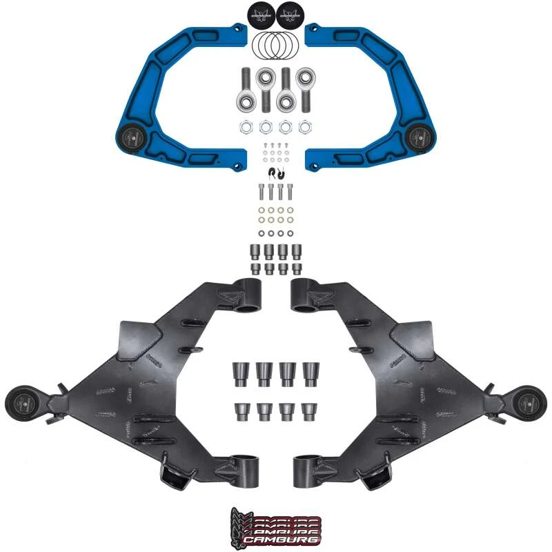 Camburg 22-25 Toyota Tundra 2WD/4WD Blue KINETIK Uniball Trail Series LT Kit w/ Billet XJ UCA