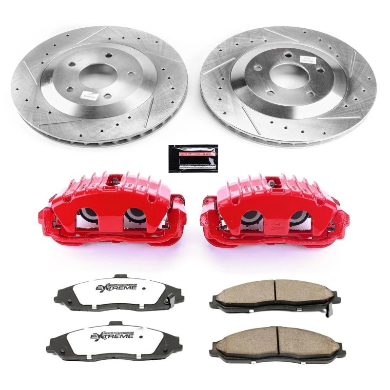 powerstop_KC1559B-26-67945573256c9 Power Stop 97-04 Chevrolet Corvette Front Z26 Street Warrior Brake Kit w/Calipers