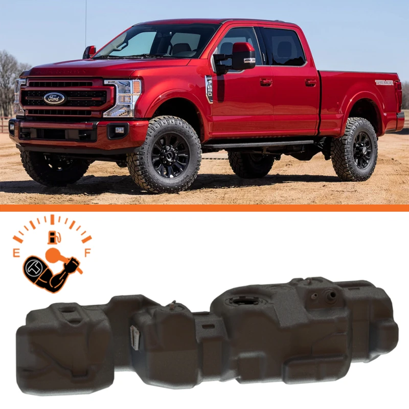 Titan Kraftstofftanks 17-24 Ford F-250/F-350 PowerStroke Crew Cab Kurzes Bett 55 Gallonen XXL Mittschiffstank