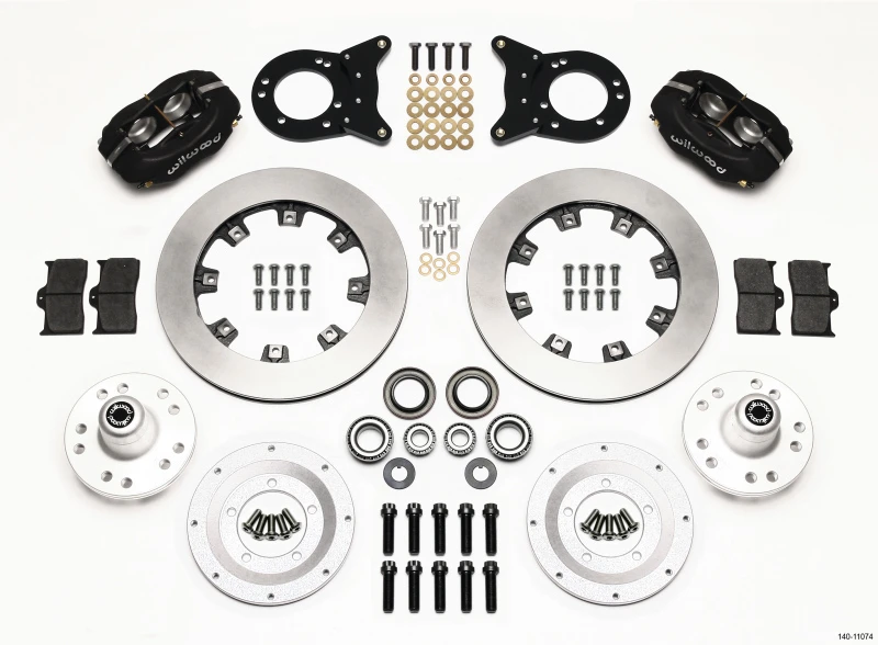 Wilwood Forged Dynalite Vorderrad-Kit 12,19 Zoll 1970-1973 Mustang Disc & Drum Spindel