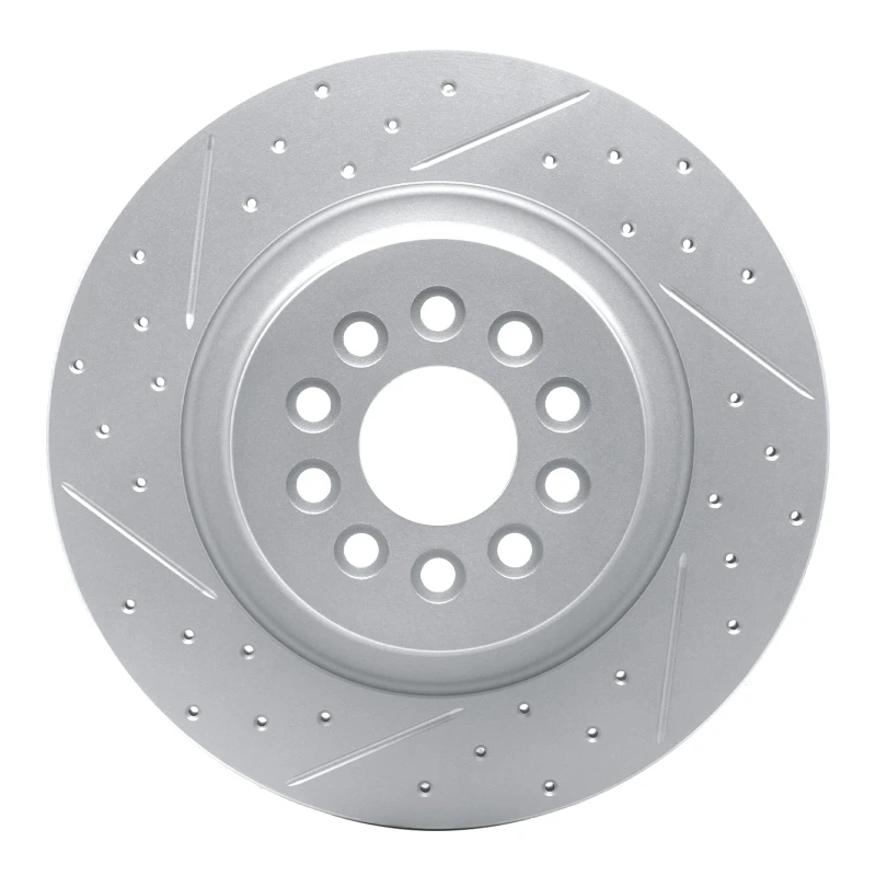 DFC 03-05 Jaguar Super V8 Rear Left Drilled & Slotted Geoperformance Rotor