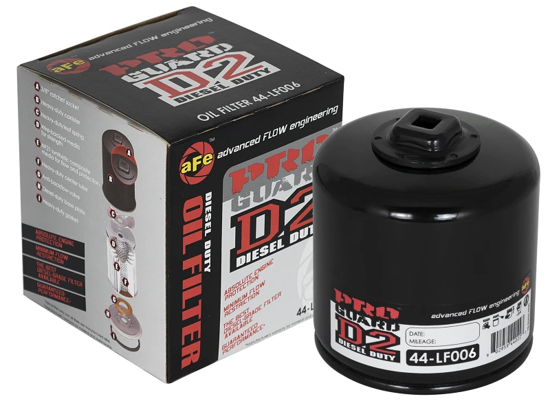 aFe Pro GUARD D2 Ölfilter 74-08 Dodge Gas-LKW V6 3,9L/V8 4,7L/5,7L/5,2L/5,9L/V10 8,3L/8,0L (4 Stück)