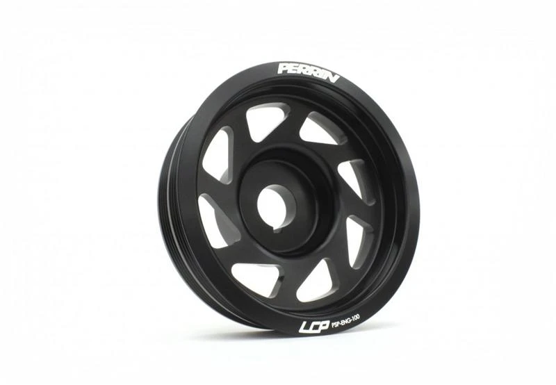 Perrin Crank Pulley for 93+ Impreza (WRX/STi) - Black (w/AC)