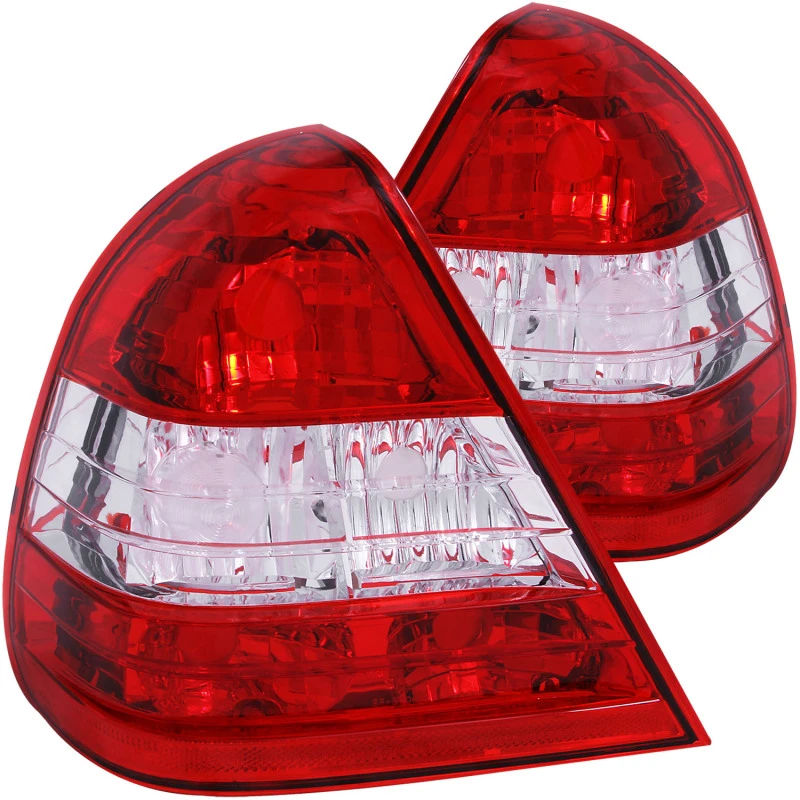 ANZO 1994-2000 Mercedes Benz C-Klasse W202 Rückleuchten Rot/Klar