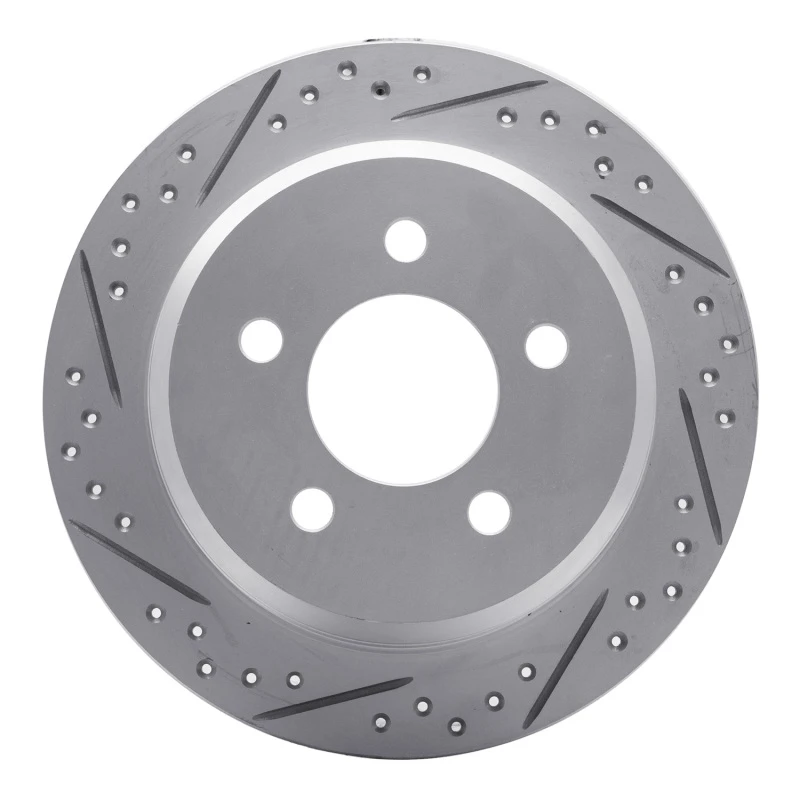 DFC 93-98 Jeep Grand Cherokee Rear Left Drilled & Slotted Geoperformance Rotor