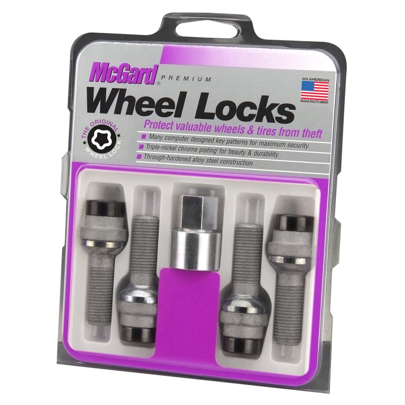 mcgard_28332-6793feee9b6d9 McGard Wheel Lock Bolt Set - 4pk. (Radius Seat) M14X1.5 / 19mm Hex / 35.4mm Shank Length - Black