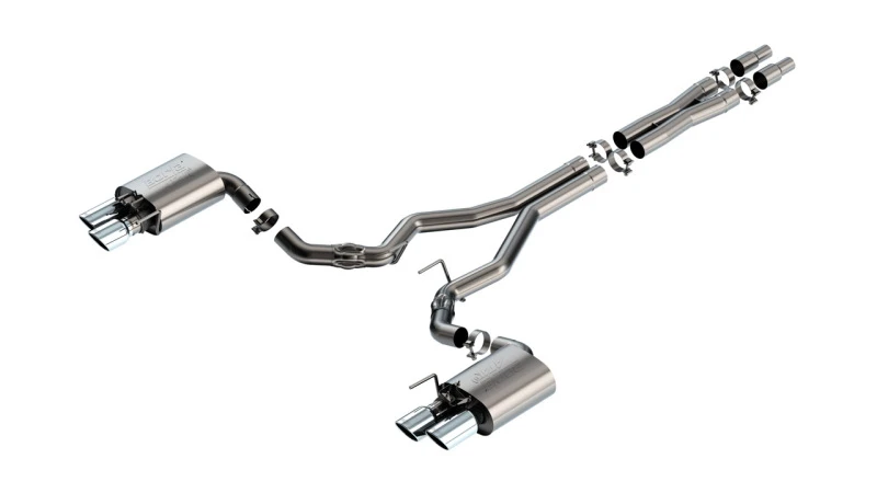 Borla 2024 Ford Mustang GT 5.0L V8 mit Active Exhaust ATAK Cat-Back Auspuffsystem