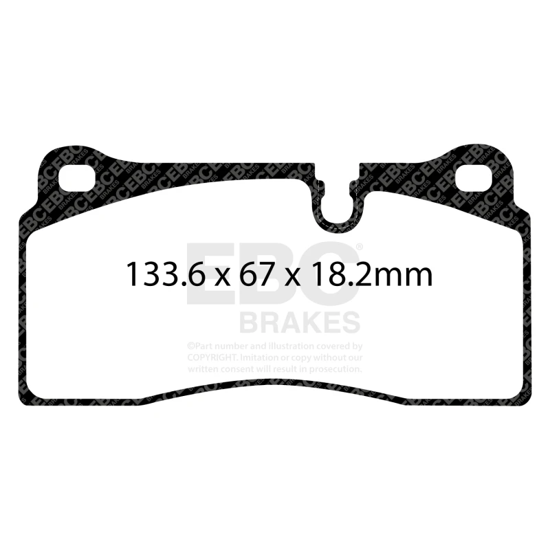 EBC 2018+ BMW M2 Competition 3.0TT Yellowstuff Rear Brake Pads